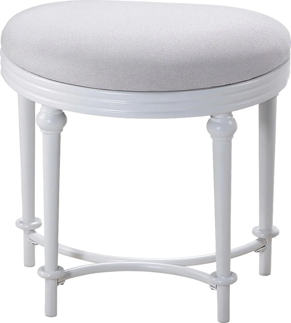 Lani Off-White Vanity Stool
