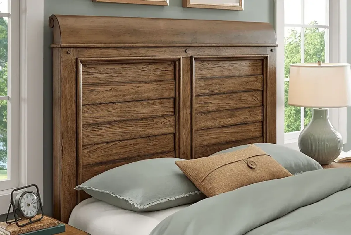 Gillon Ferry Brown King Panel Bed