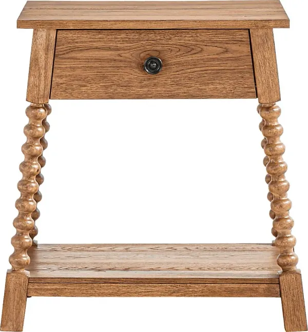 Hargrove Light Oak Nightstand