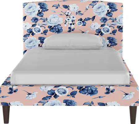 Amery Blue Queen Upholstered Bed