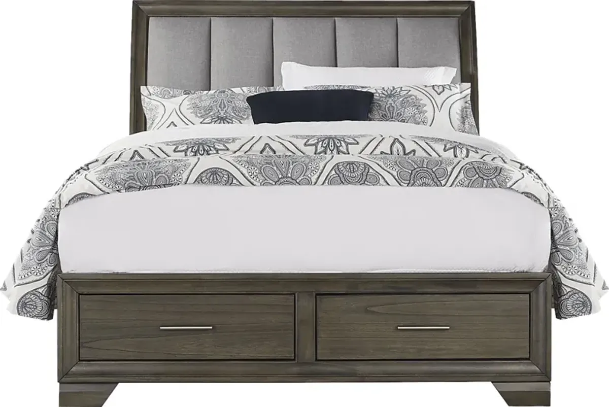 Beckwood Gray 5 Pc King Sleigh Bedroom with Storage