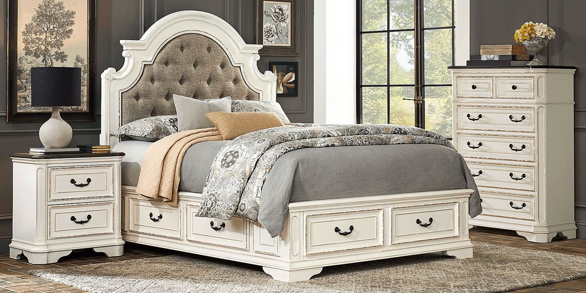 Marien Park White 5 Pc Queen Storage Bedroom