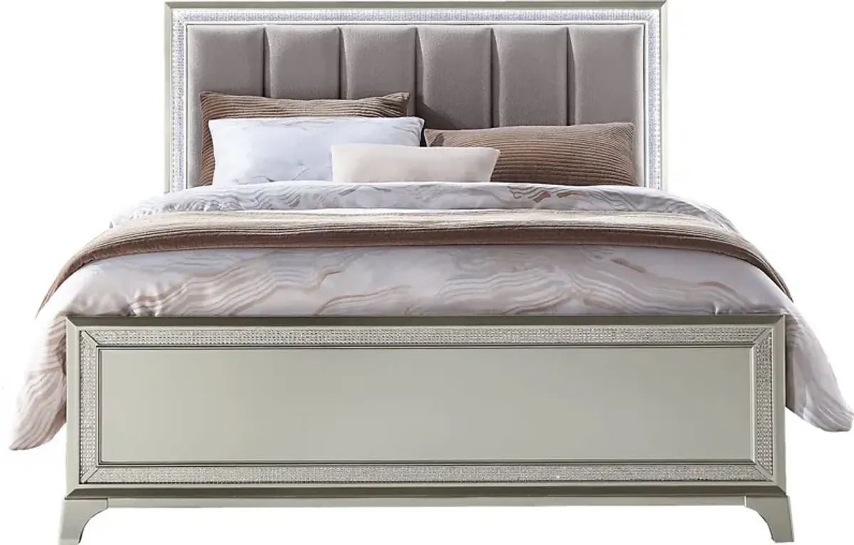 Avery Silver 5 Pc Queen Bedroom