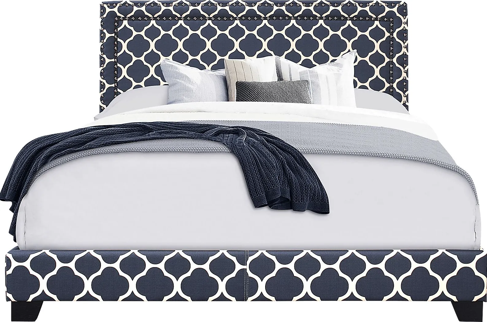 Melina Navy King Bed