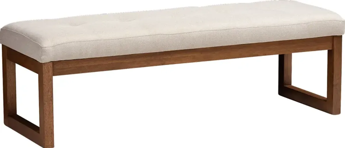 Ezelle Beige Bench