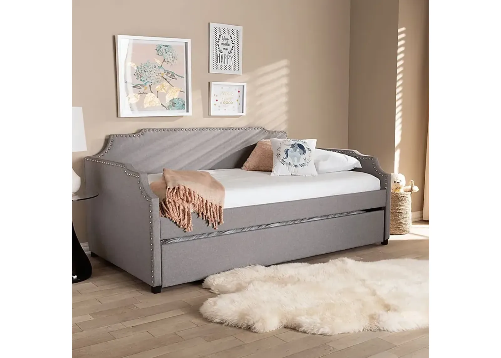 Tynland Gray Daybed with Trundle