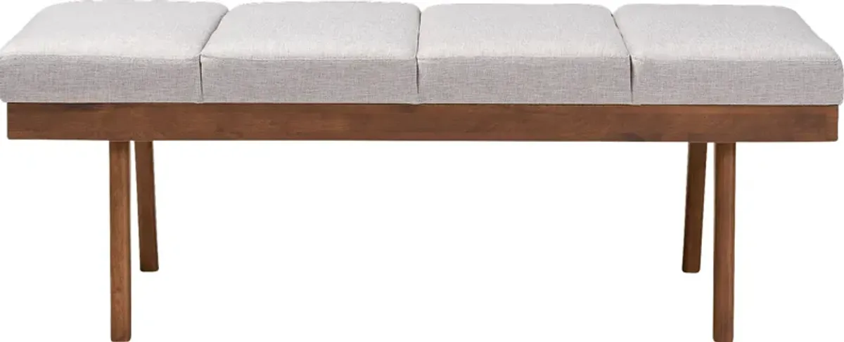 Merimac Gray Accent Bench