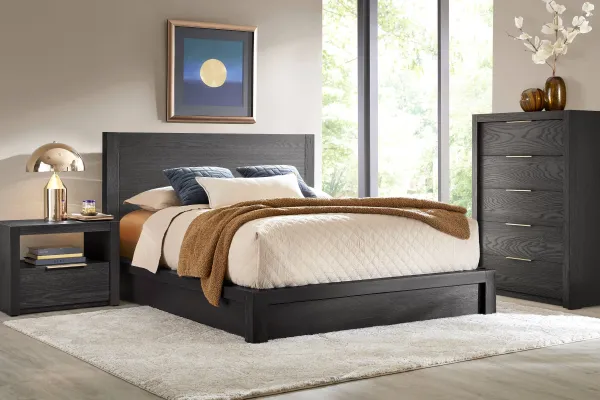 Easton Park Black 5 Pc Queen Panel Bedroom