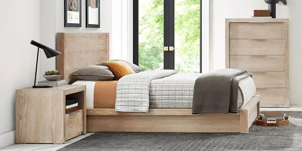 Easton Park Natural 5 Pc Queen Bedroom