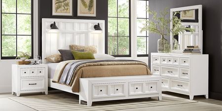 Owings Mill White 5 Pc Queen Storage Bedroom