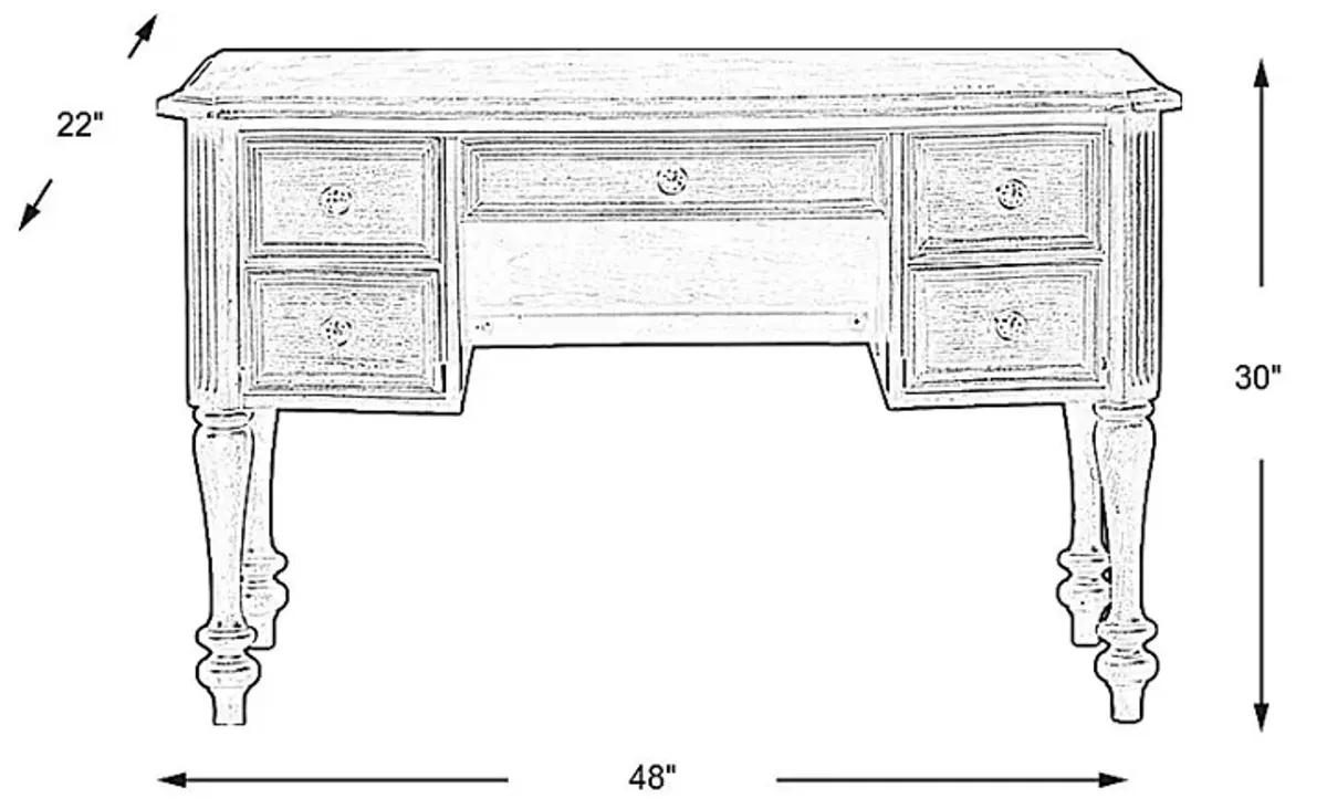 Armitage Dark Brown Vanity