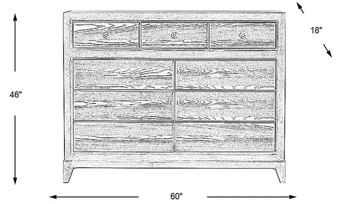 Kailey Park Charcoal Dresser