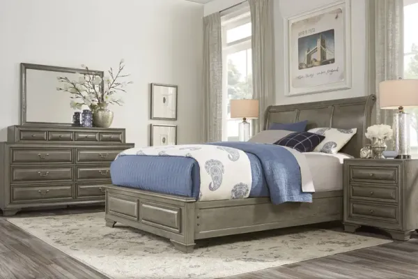 Mill Valley II Gray 5 Pc Queen Sleigh Bedroom