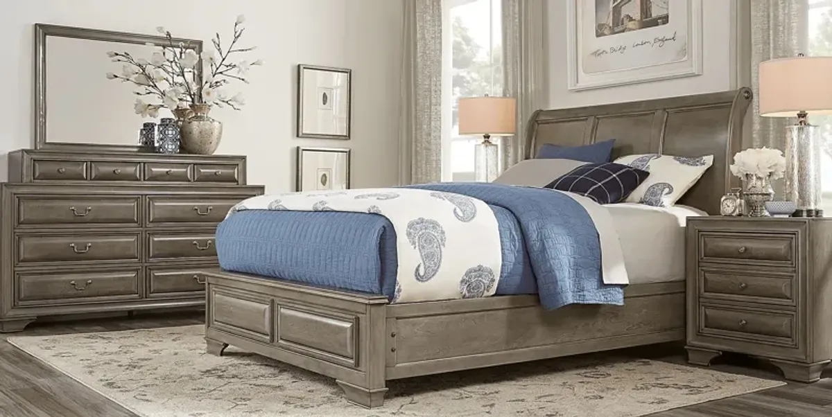 Mill Valley II Gray 5 Pc Queen Sleigh Bedroom