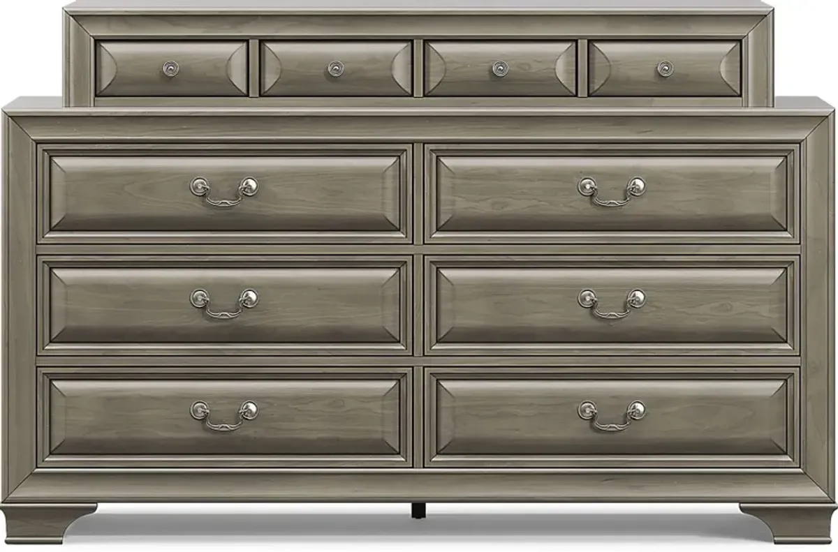 Mill Valley II Gray 5 Pc Queen Sleigh Bedroom with Storage