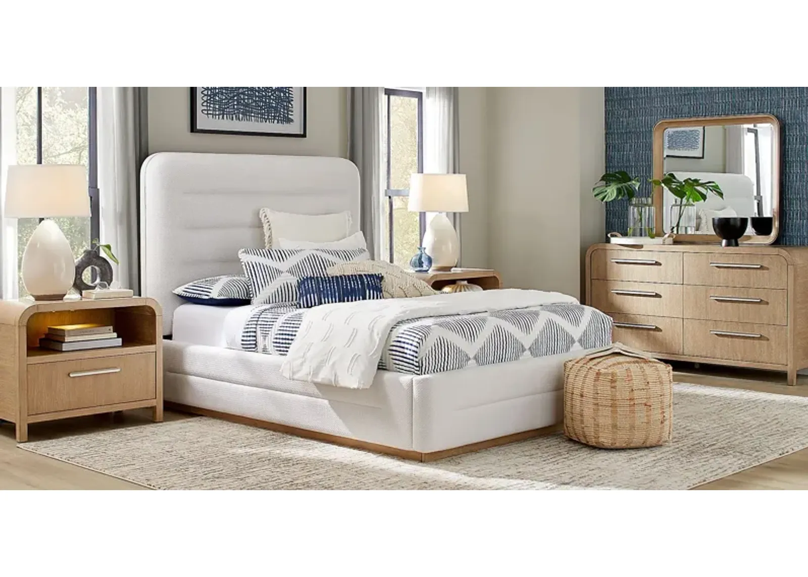 Canyon Sand 5 Pc Queen Upholstered Bedroom