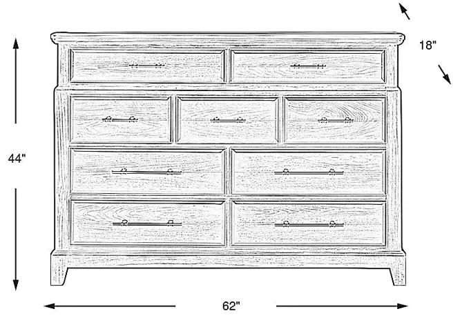 Montana Ridge Brown Dresser