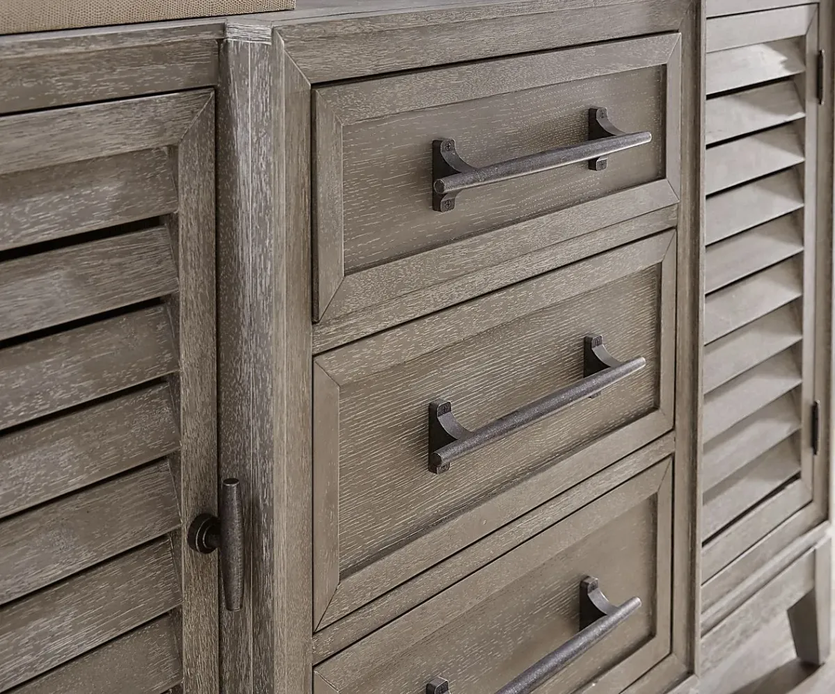 River Falls Light Gray Dresser