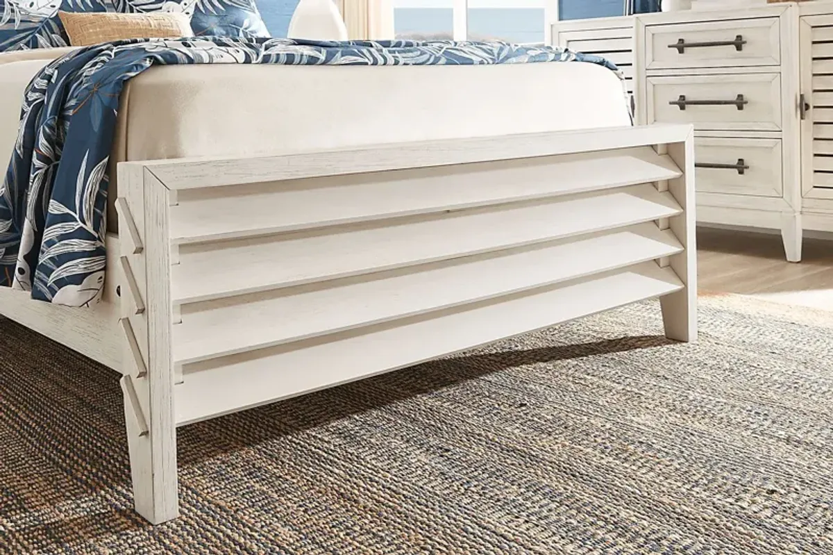 River Falls White 5 Pc Queen Slat Bedroom