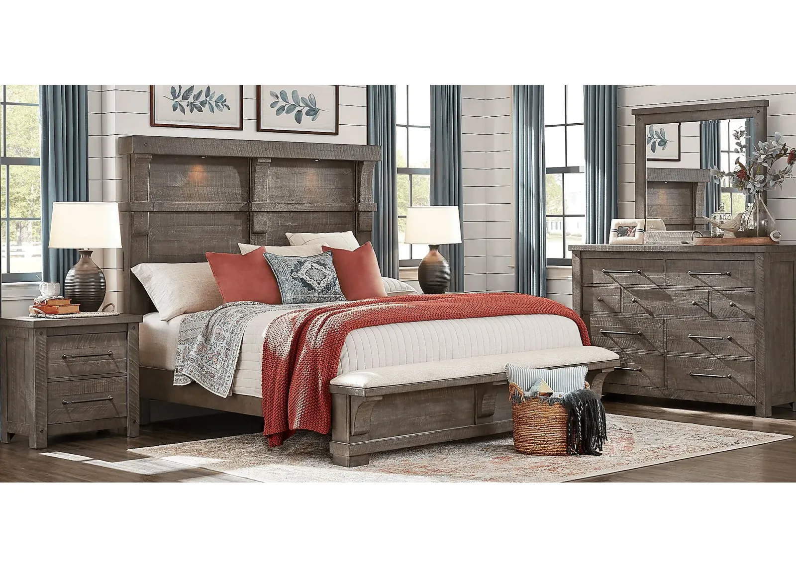 Bretten Crossing Gray 5 Pc Queen Bedroom