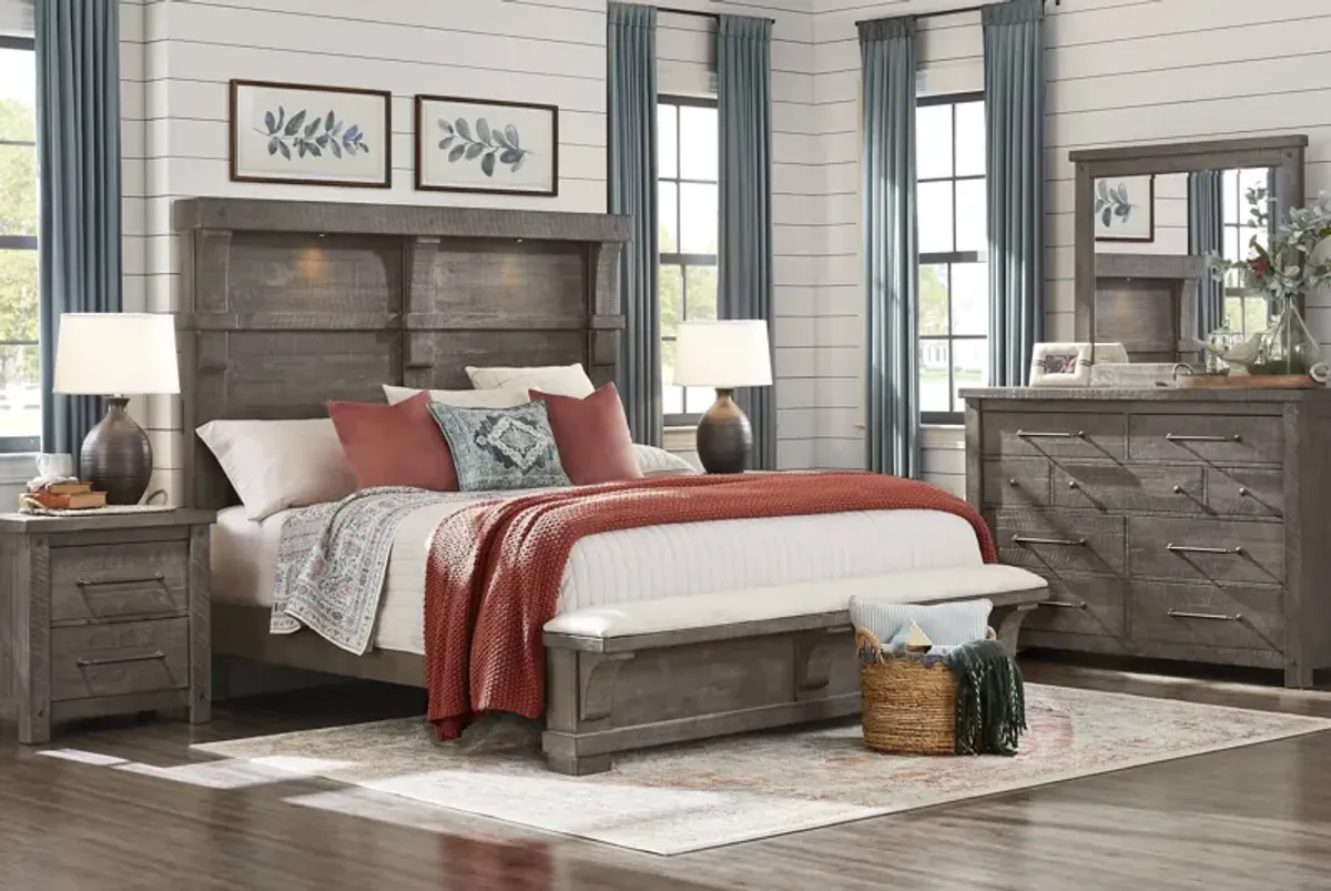 Bretten Crossing Gray 5 Pc Queen Bedroom