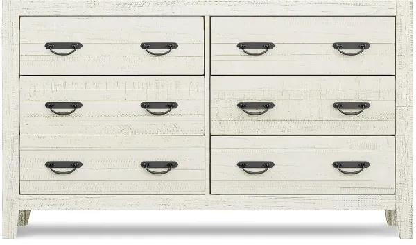 Palm Grove White Dresser