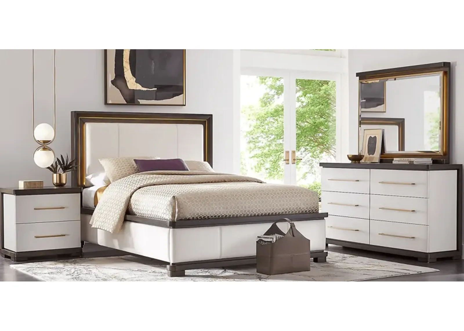 Elko Falls White 5 Pc Queen Panel Bedroom