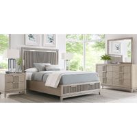 Bellante Gray 5 Pc Queen Panel Bedroom with Storage