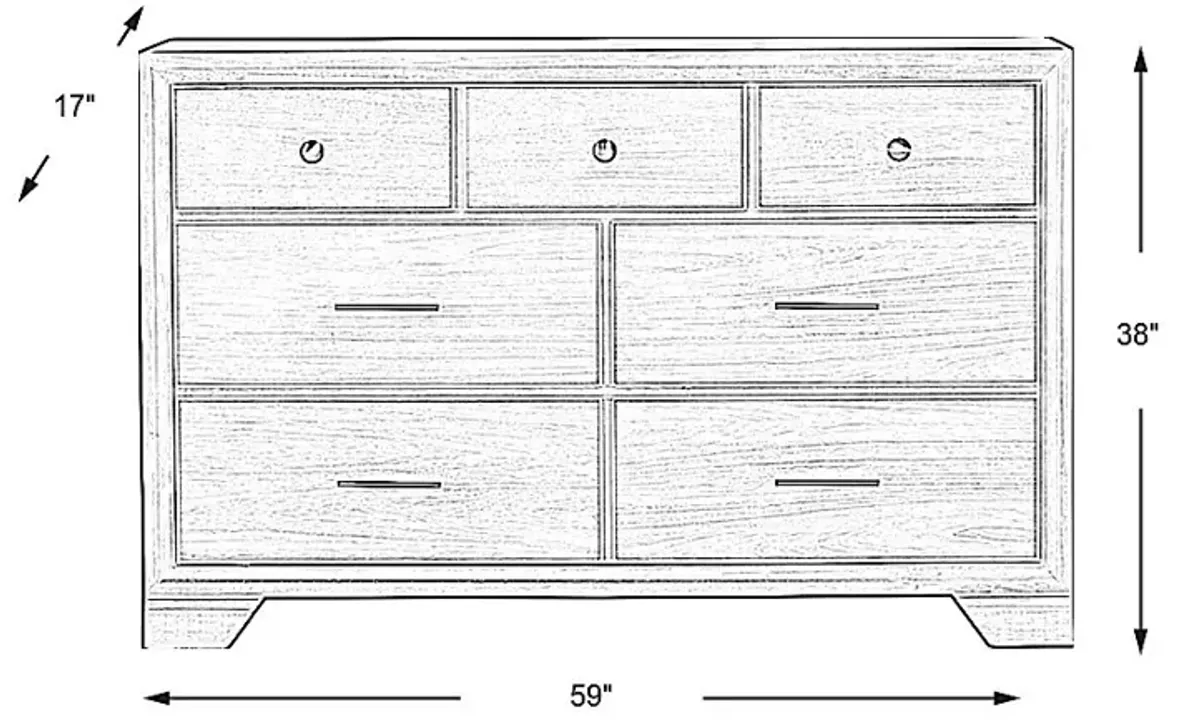 Beckwood Gray Dresser