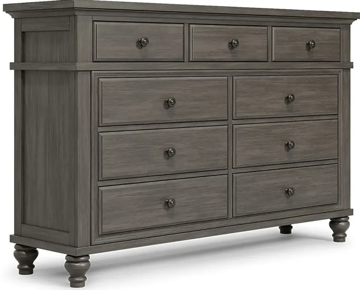 Lake Town Gray Dresser