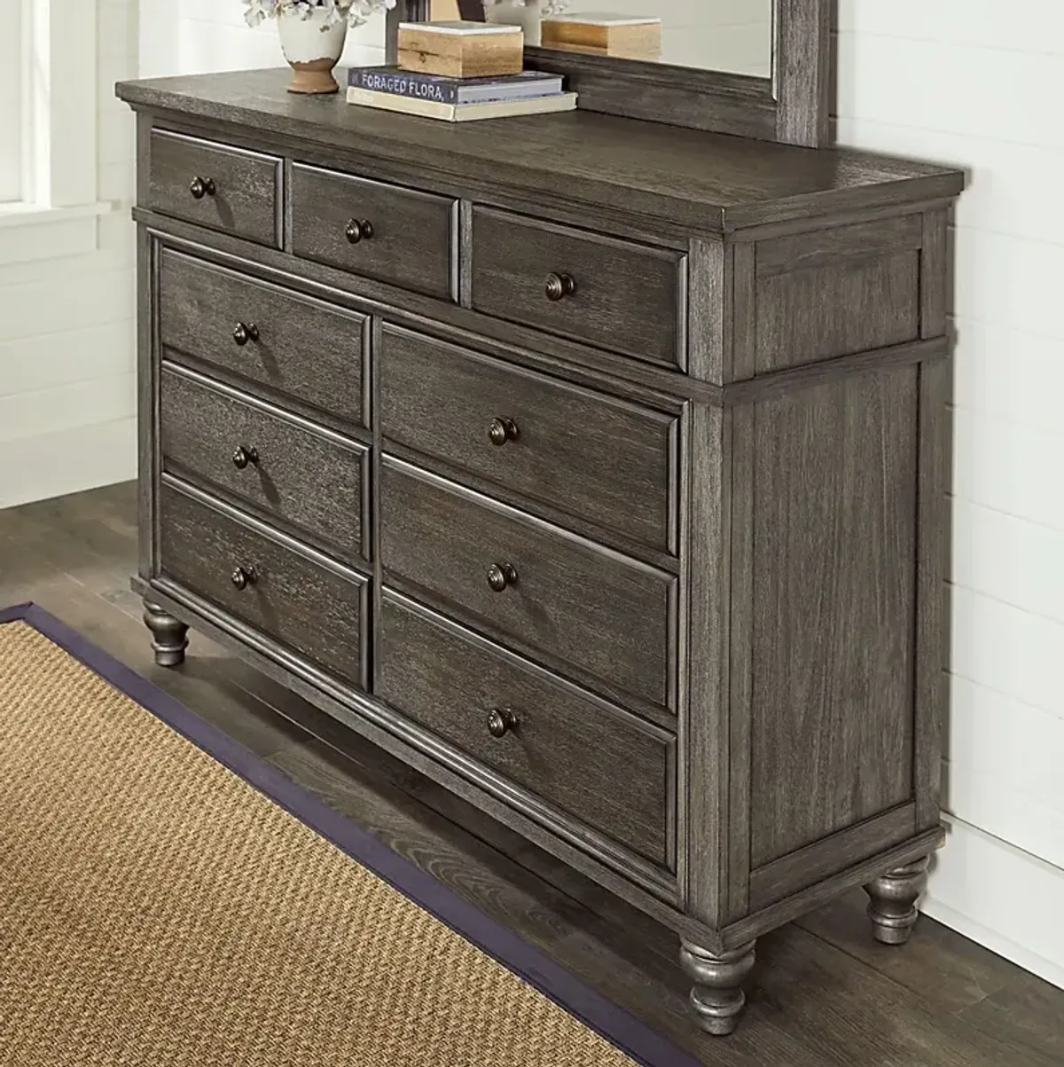 Lake Town Gray Dresser