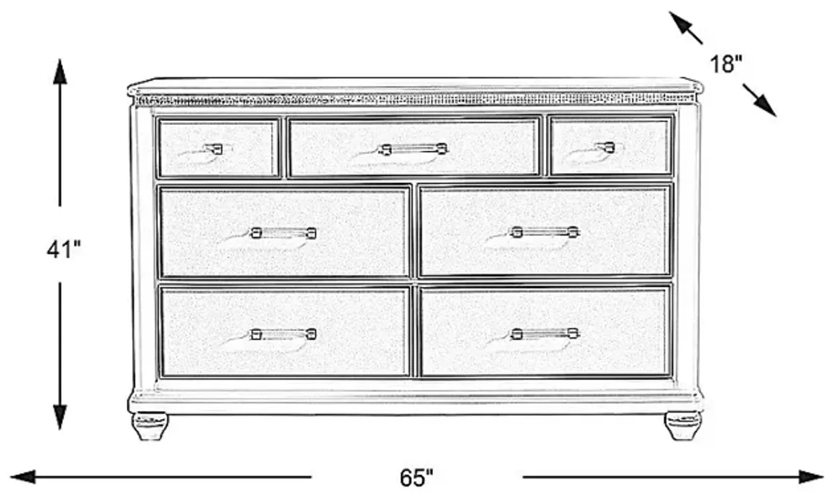 Starlet Lane White Dresser