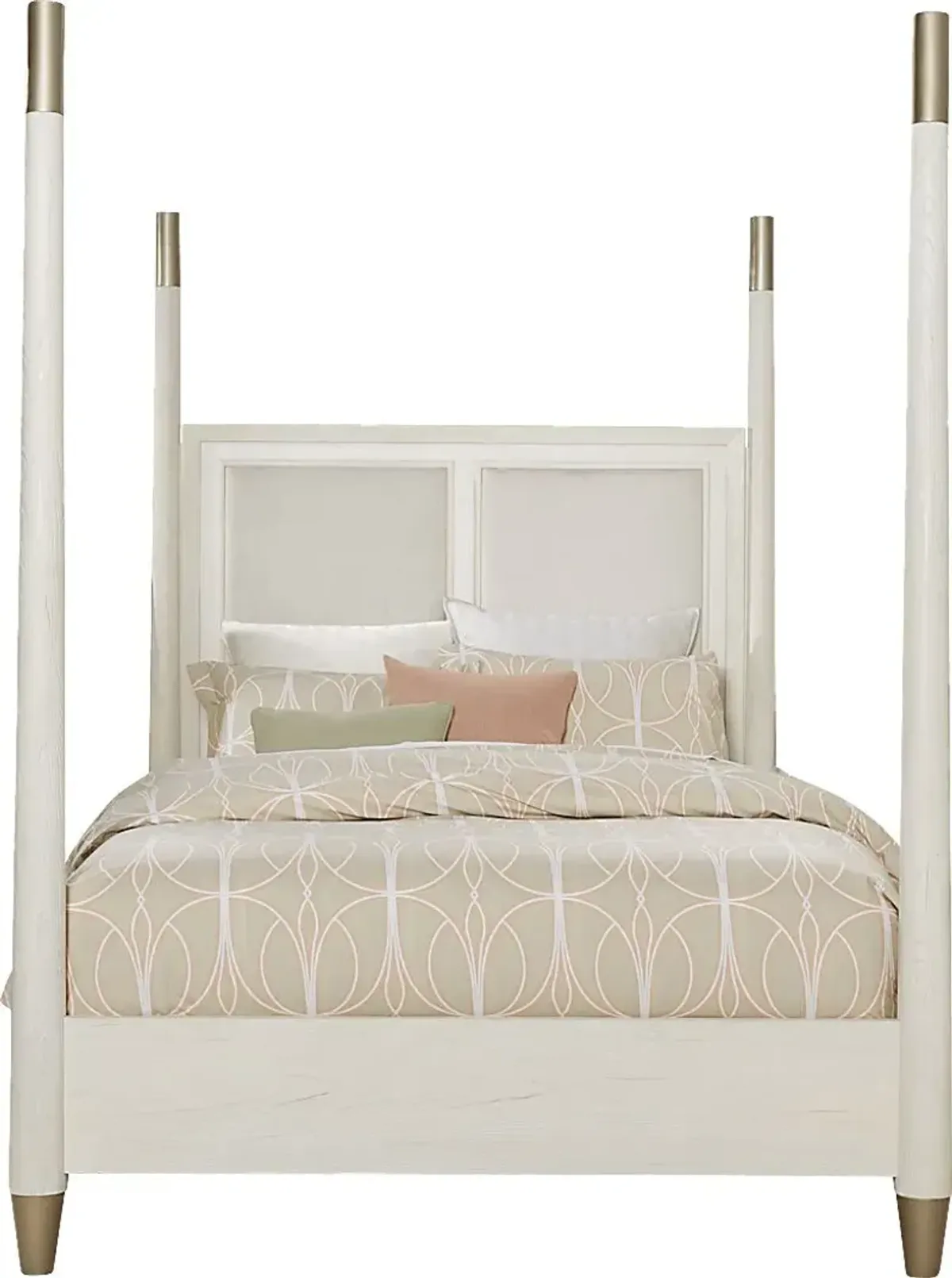 Clarissa White 5 Pc Queen Poster Bedroom