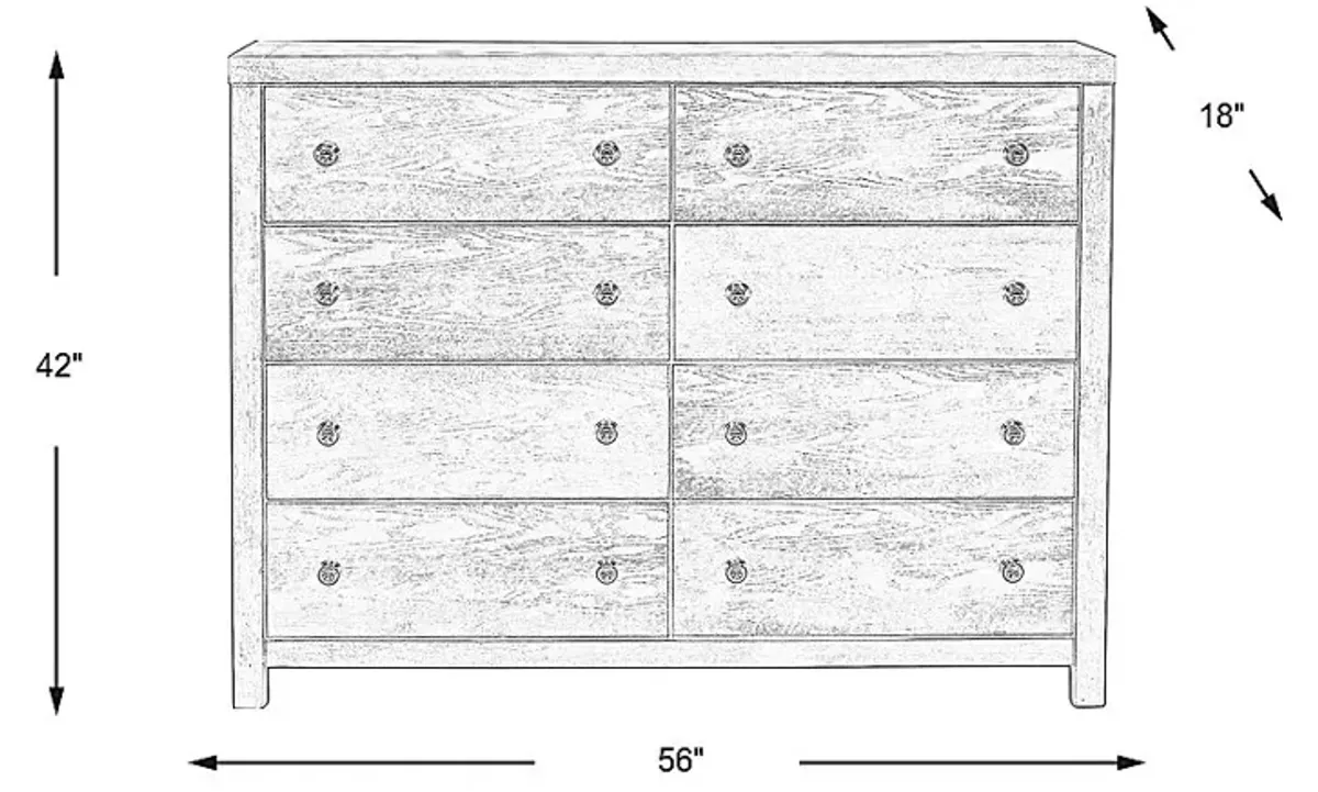 Barringer Place Gray Dresser