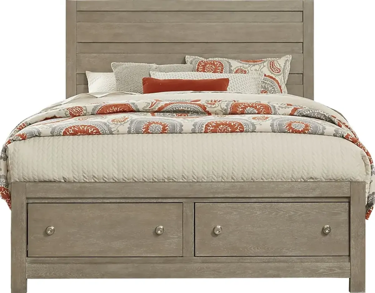 Barringer Place Gray 5 Pc Queen Panel Bedroom with Storage