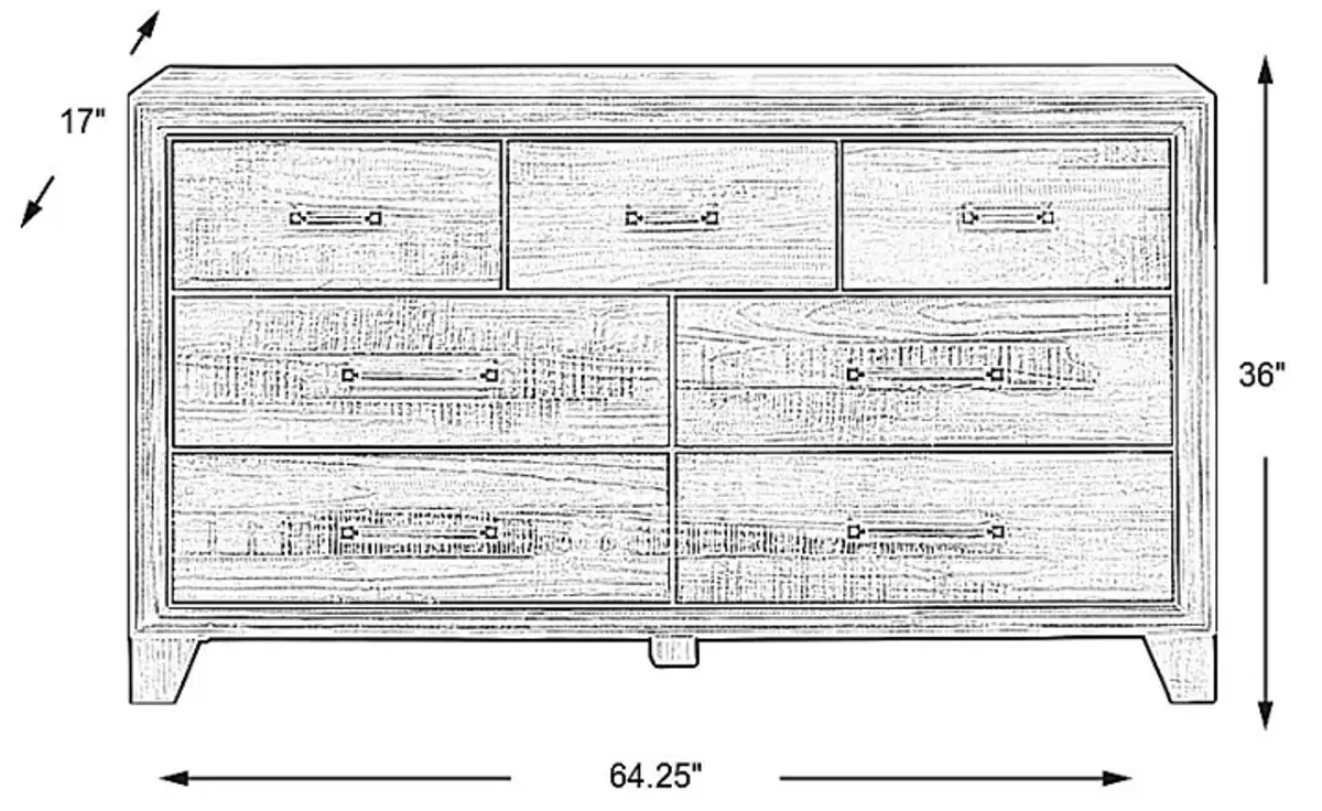 Crestwood Creek Ivory Dresser