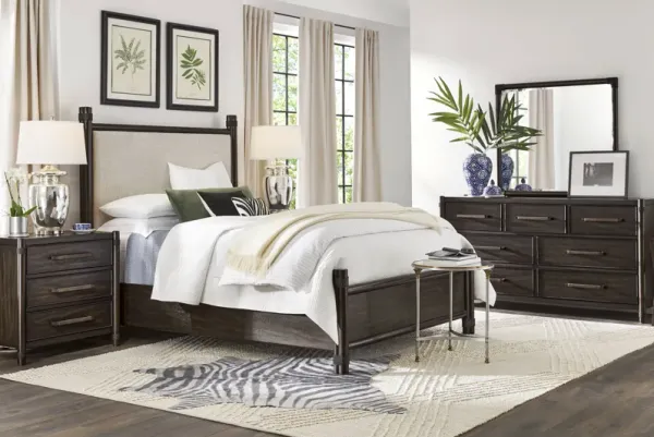 Vineyard Estates Brown 7 Pc King Upholstered Bedroom