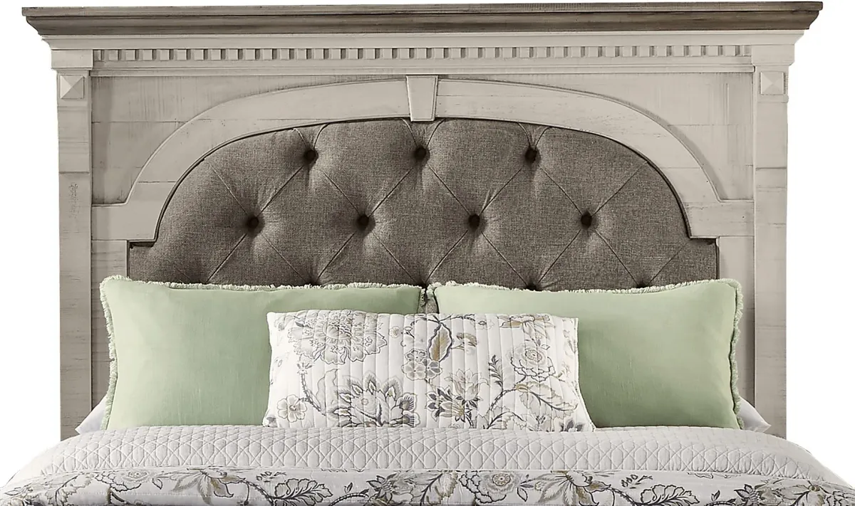 Crestwell Manor White 5 Pc Queen Upholstered Bedroom