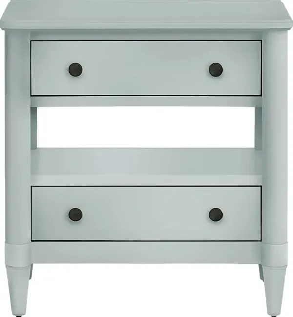 Oakwood Terrace Blue Open Nightstand