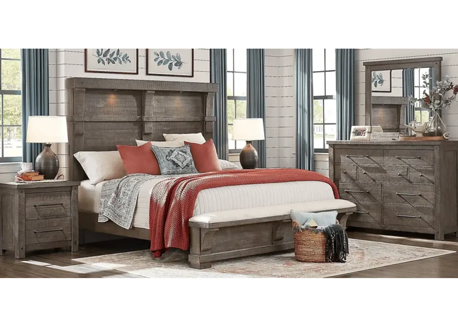 Bretten Crossing Gray 5 Pc King Bedroom