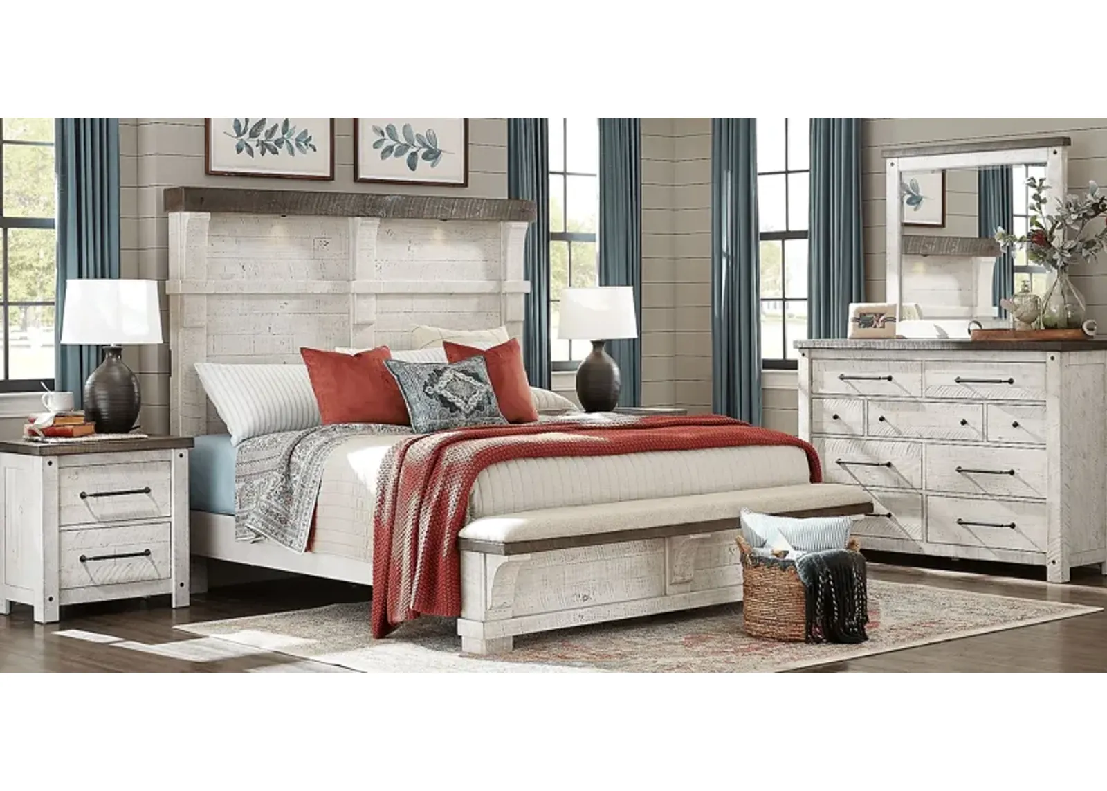 Bretten Crossing White 5 Pc King Bedroom