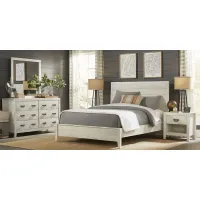 Palm Grove White 5 Pc King Panel Bedroom