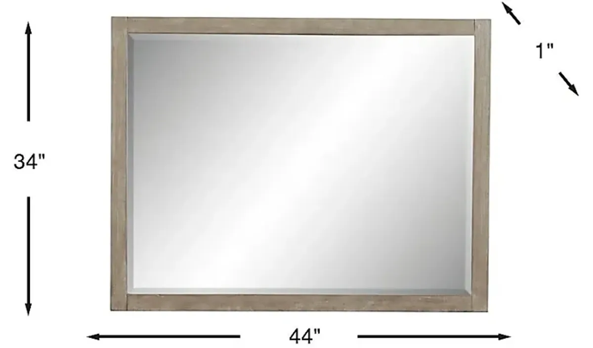 Barringer Place Gray Mirror