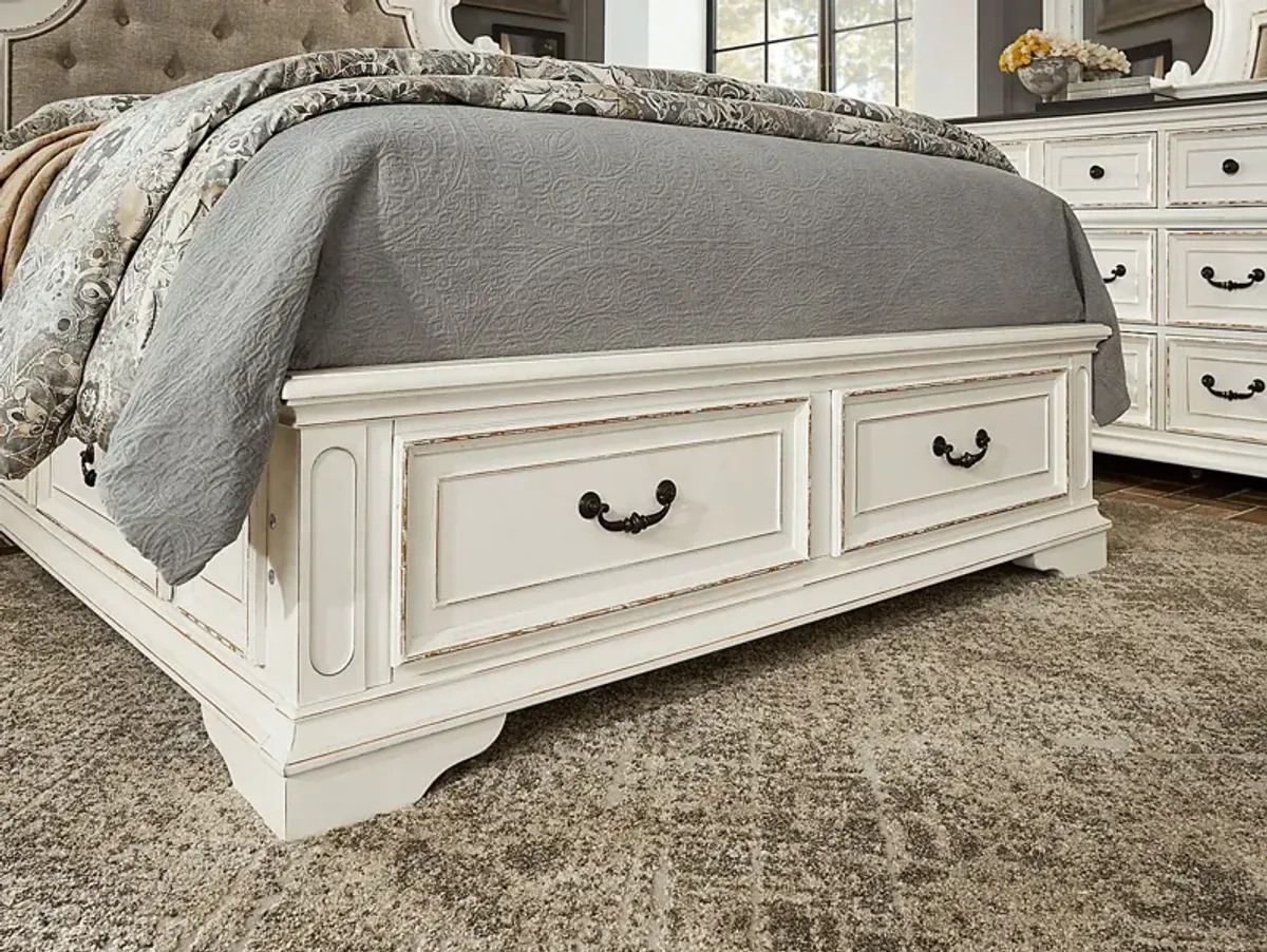 Marien Park White Queen Storage Bed