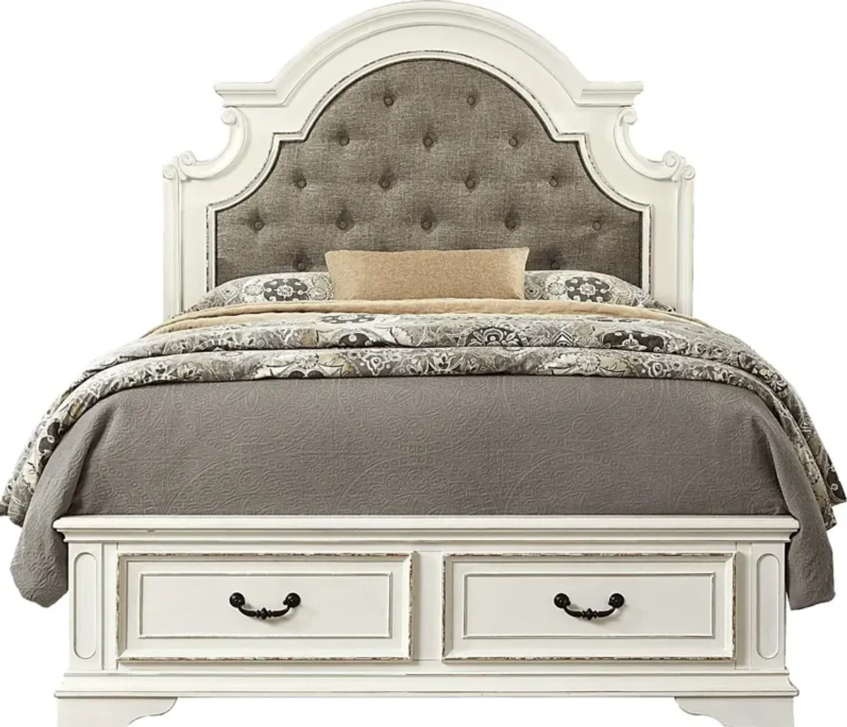 Marien Park White Queen Storage Bed