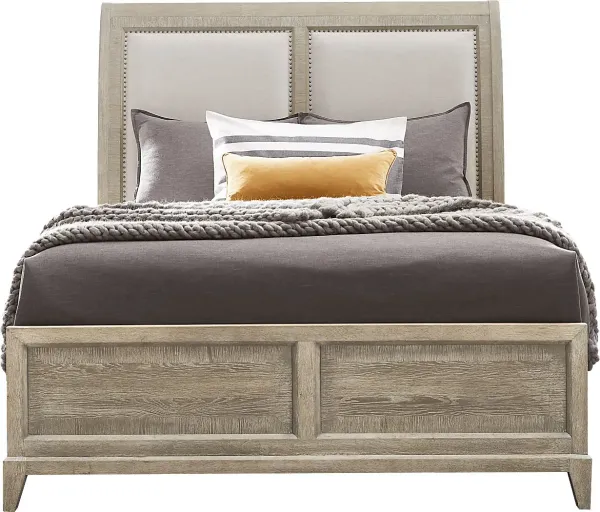 Kailey Park Light Oak 3 Pc Queen Sleigh Bed