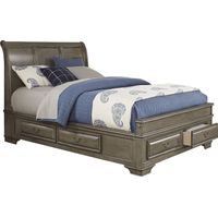 Mill Valley II Gray 3 Pc Queen Sleigh Bed with Storage