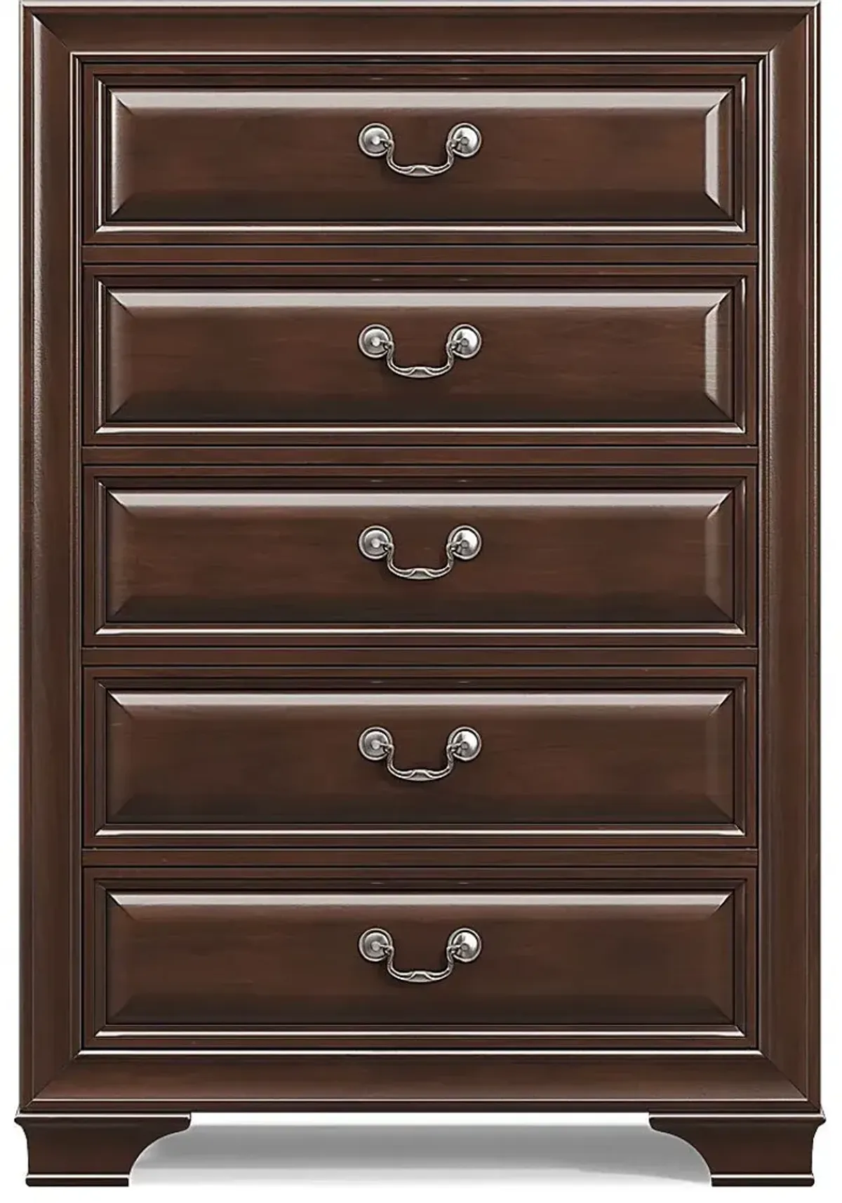 Mill Valley II Brown Cherry 5 Pc Queen Sleigh Bedroom with Storage