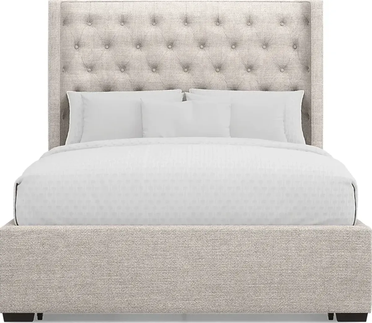 Harlow Hill Taupe 3 Pc Queen Upholstered Storage Bed