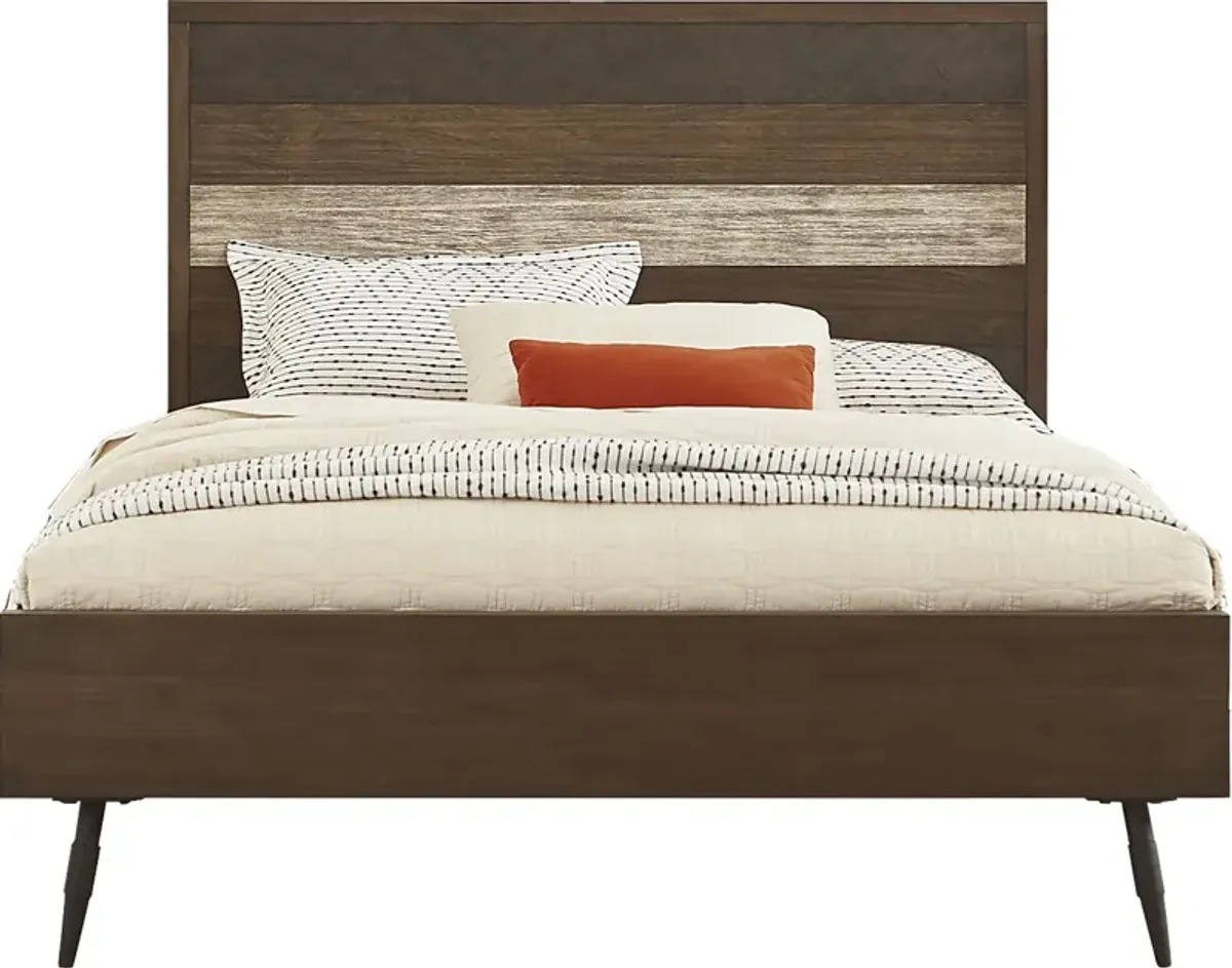 Midtown Loft Brown 3 Pc Queen Panel Bed